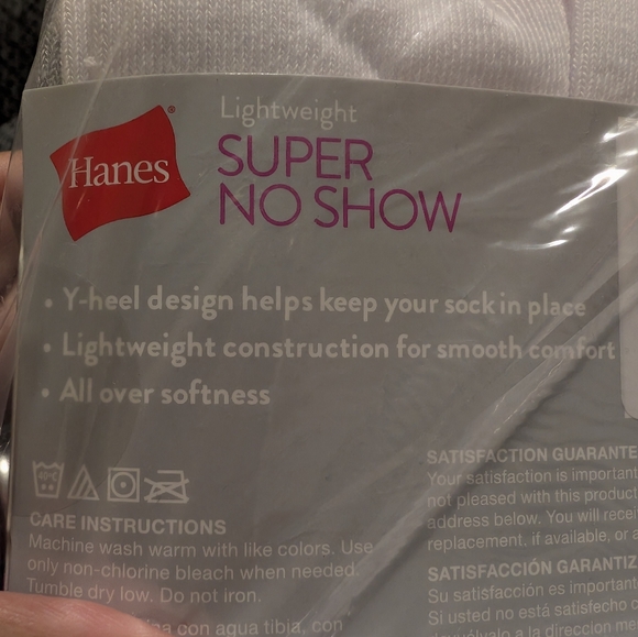 Hanes Lightweight No Show Socks - Picture 3 of 7